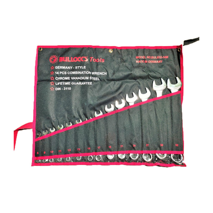 BULLOCK'S Set Kunci Inggris 8-32MM Combination Wrench 14Pcs 8-32MM
