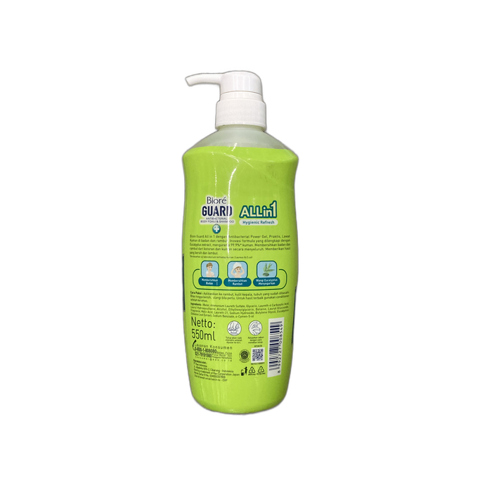 BIORE All in 1 Sabun & Shampoo Body Foam & Shampoo Hygienic Refresh image 2