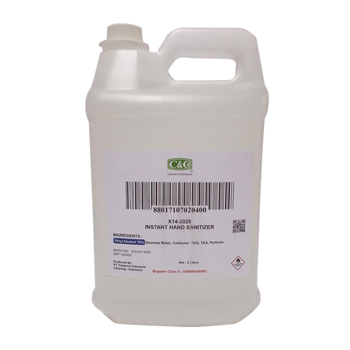 C&C Hand Sanitizer Liquid Gel 5 Liter