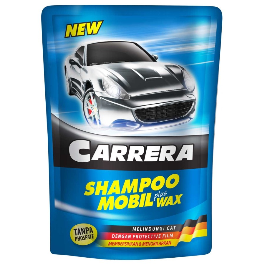 CARRERA Sabun Cuci Mobil Car Shampoo Plus Wax Ref 400ml