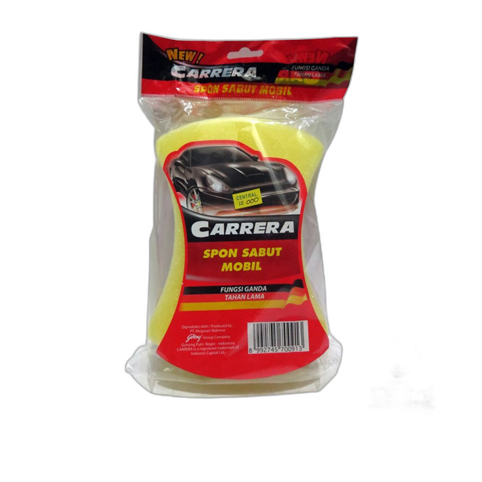 Carrera Spon Sabut Mobil Berkualitas Tinggi untuk Membersihkan & Menyerap Cairan Pembersih Awet Tahan Lama