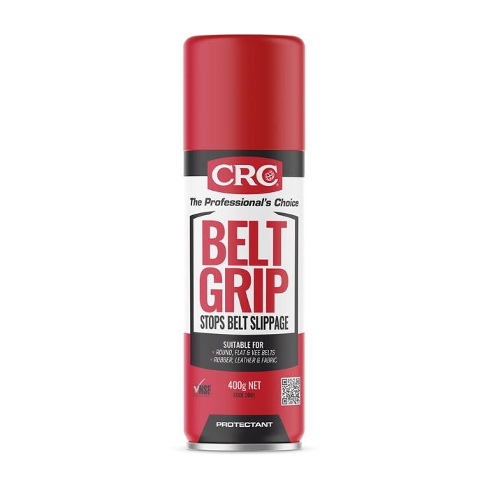 CRC Belt Grip 400gr 3081 - Pelindung Sabuk Industri Tacky Non-Drying untuk Sabuk Flat Round dan V-Belt