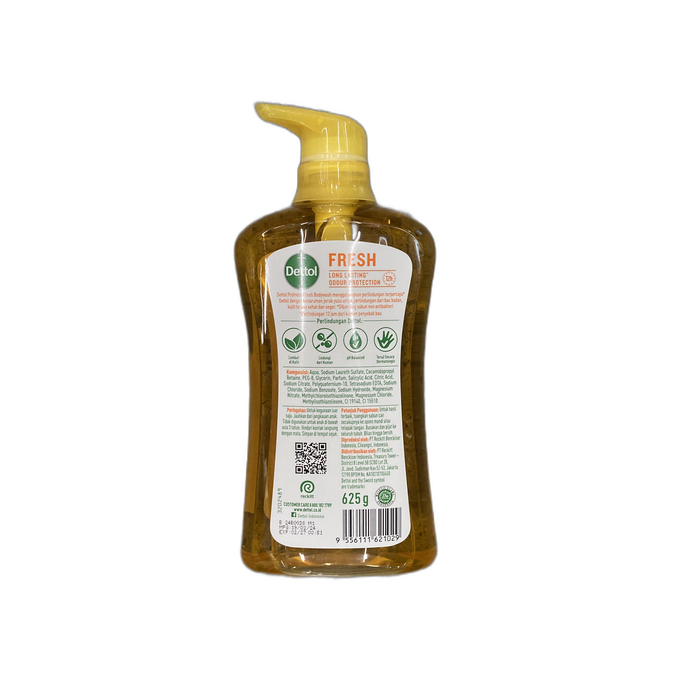 DETTOL Sabun Mandi Tubuh Body Wash Fresh 650ml Soap Cair Perawatan Dan Mencerahkan Badan Pencerah image 2