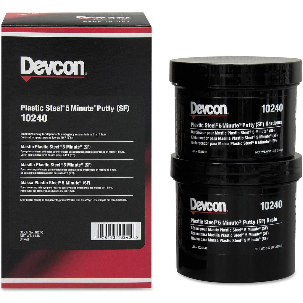 DEVCON Plastic Steel Putty 5 minute 10240
