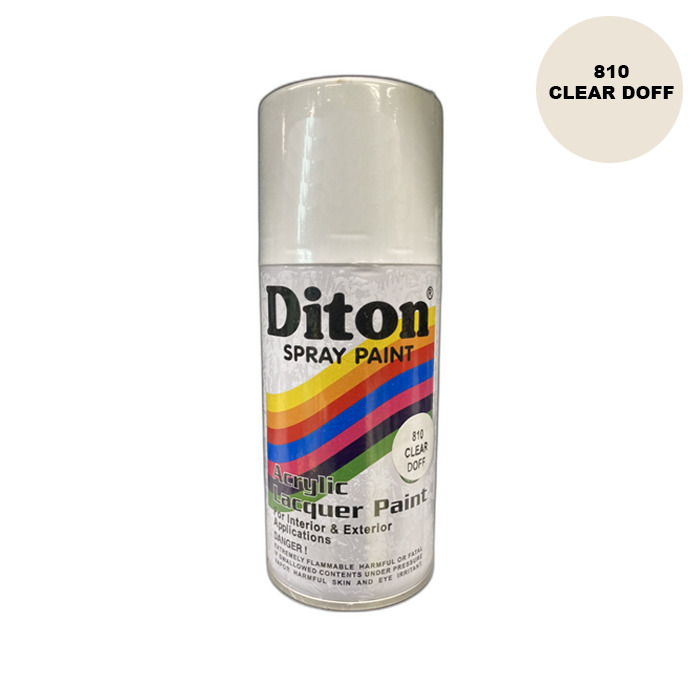 DITON 810 Clear Doff Spray Paint Cat Semprot Cat Pylox Clear Bening