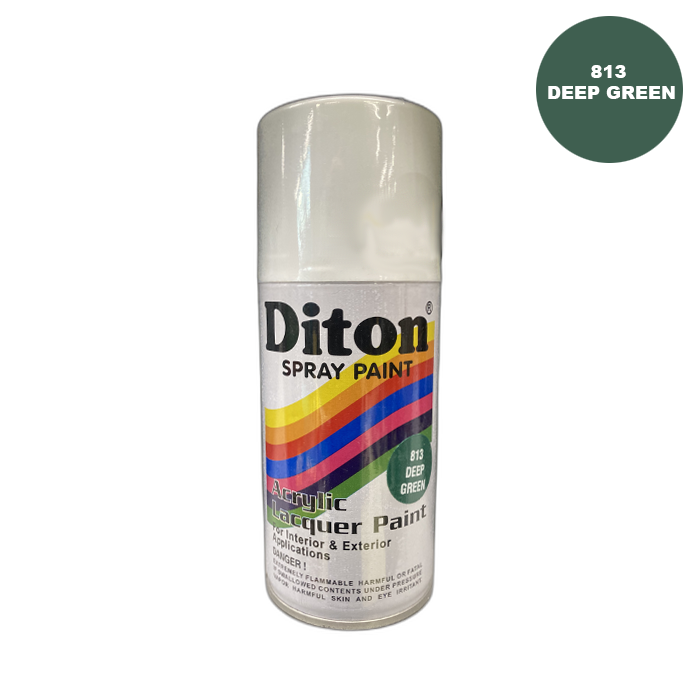 DITON 813 Deep Green Spray Paint Cat Semprot Cat Pylox Hijau Tua