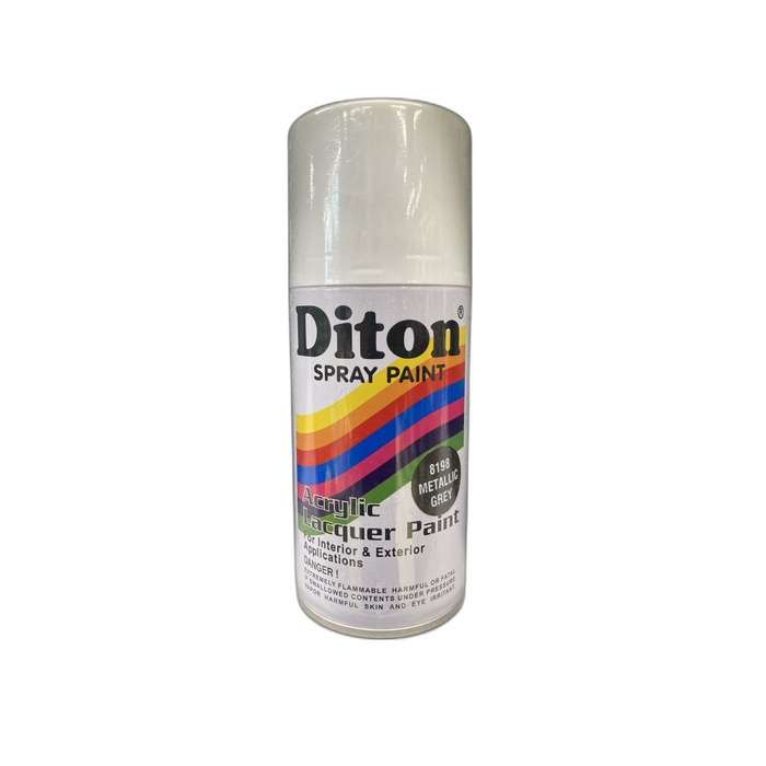 DITON 8198 Aerosol Metallic Grey Cat Semprot Cat Pylox Abu-abu Metalik
