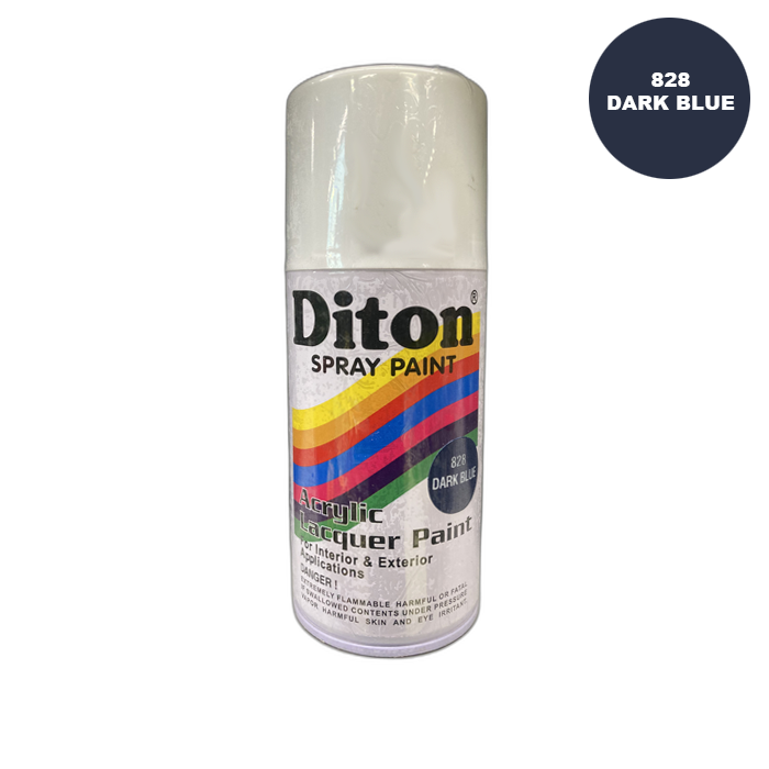 DITON 828 Dark Blue Spray Paint Cat Semprot Cat Pylox Biru Tua