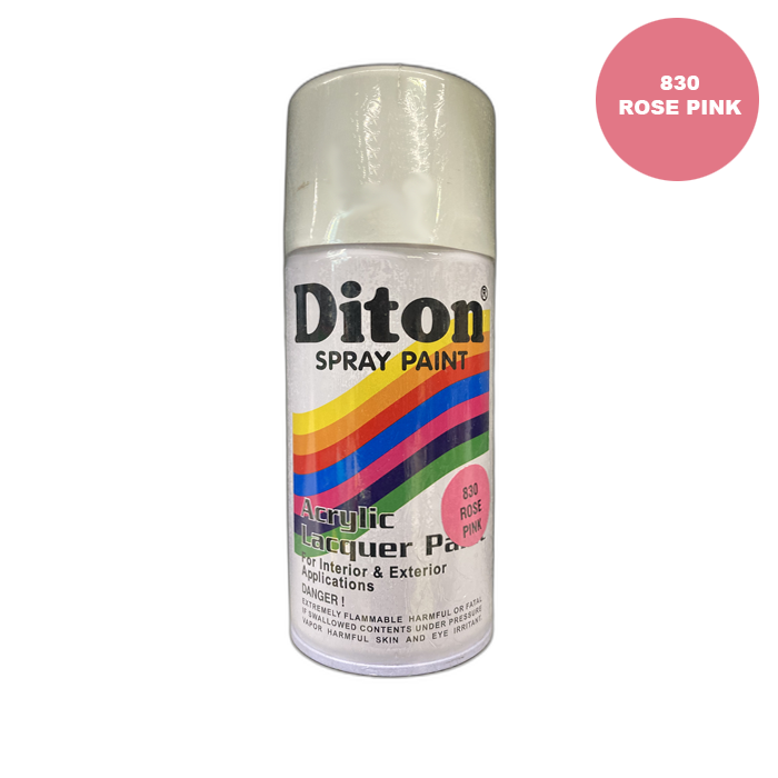 DITON 830 Rose Pink Spray Paint Cat Semprot Cat Pylox Pink Merah Muda