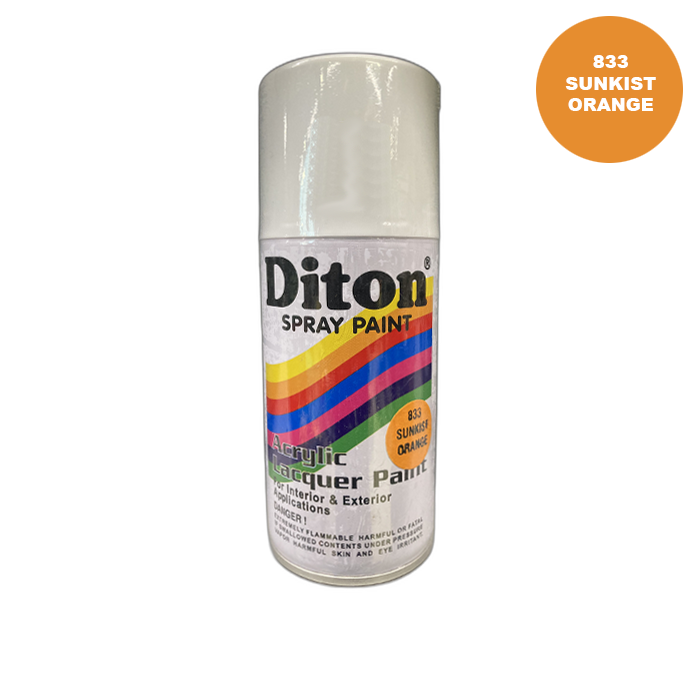 DITON 833 Sunkist Orange Spray Paint Cat Semprot Cat Pylox Orange Oren