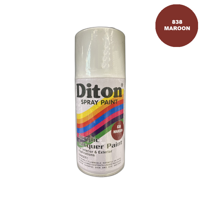 DITON 838 Aerosol Maroon Paint Cat Semprot Cat Pylox Merah Marun Maron