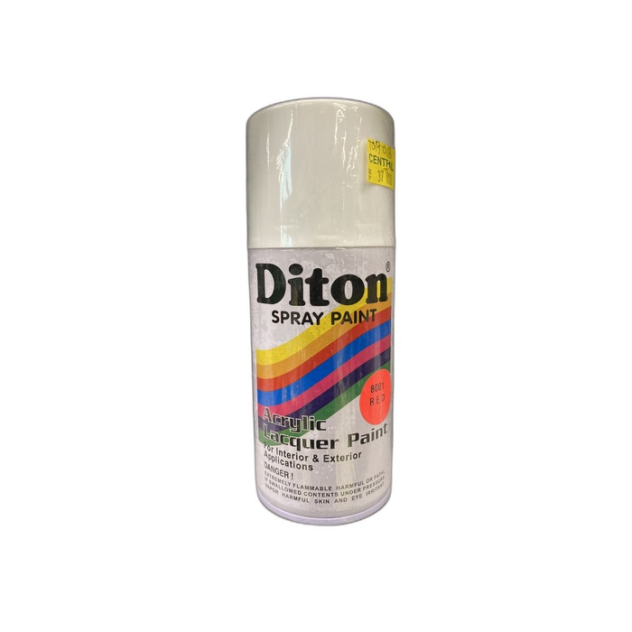 DITON Aerosol 8001 Flourescent Red Spray Paint Semprot Cat Pylox Merah