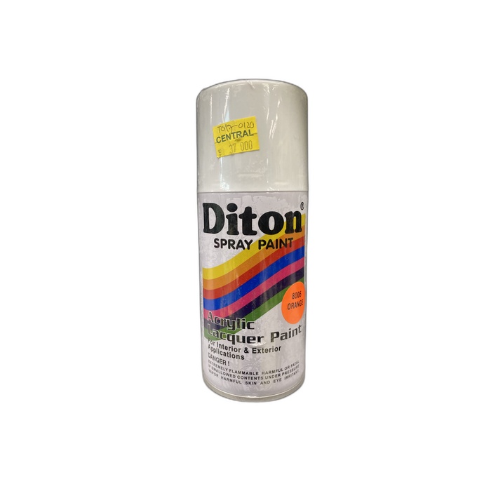DITON 8006 Flourescent Orange Spray Paint Semprot Cat Pylox Oranye